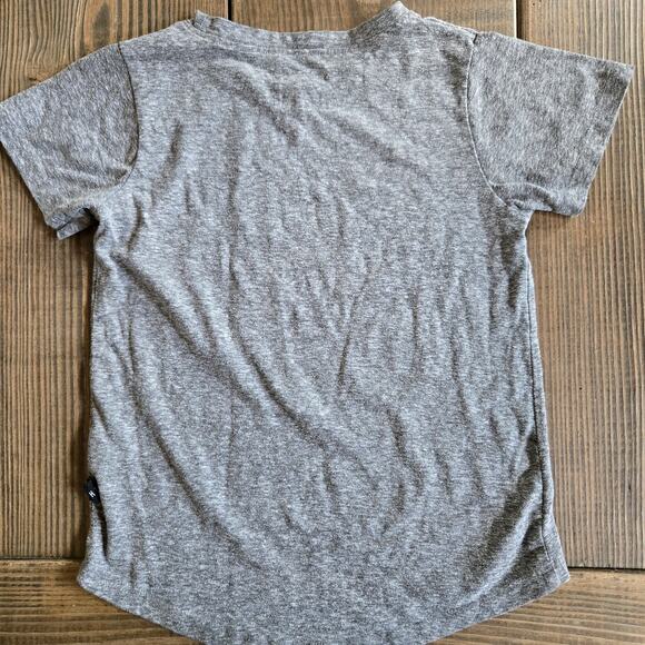 Hux Baby Kids T Shirt 8 Heathered Gray Cheeseburger Graphic Soft Thin Unisex Tee - Picture 4 of 7